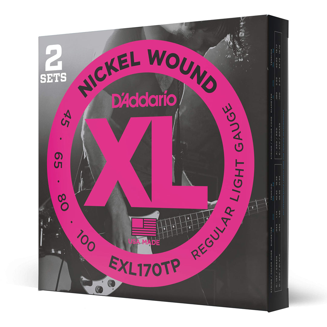 D'Addario E Bass Gitarrensaiten | Saiten E Bass | Bassgitarre Saiten | Saiten E-Bass | DER BELIEBTES