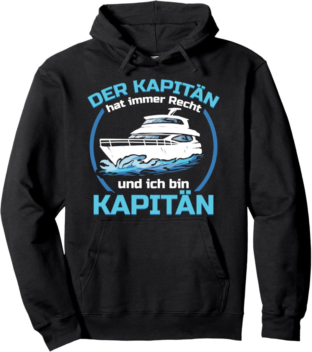 Boat Accessories - Sportboot Yacht Kapitän Pullover Hoodie
