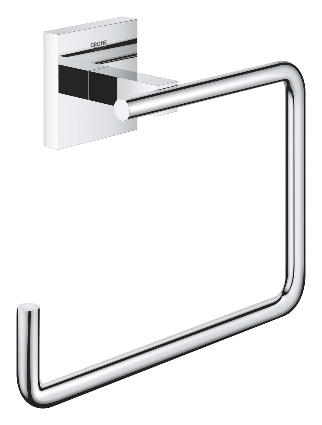 GROHE Start Cube - Handtuchring (verdeckte Befestigung, Material: Metall), chrom, 40975000, Chrom