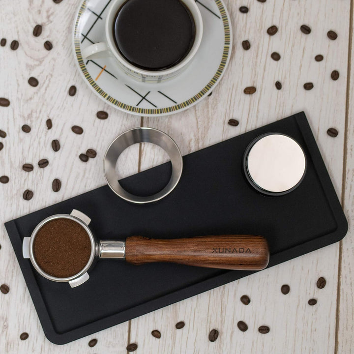 XUNADA Espresso-Dosiertrichter, 58 mm, Präzisions-Edelstahl-Kaffee-Dosierring, funktioniert mit 58 m