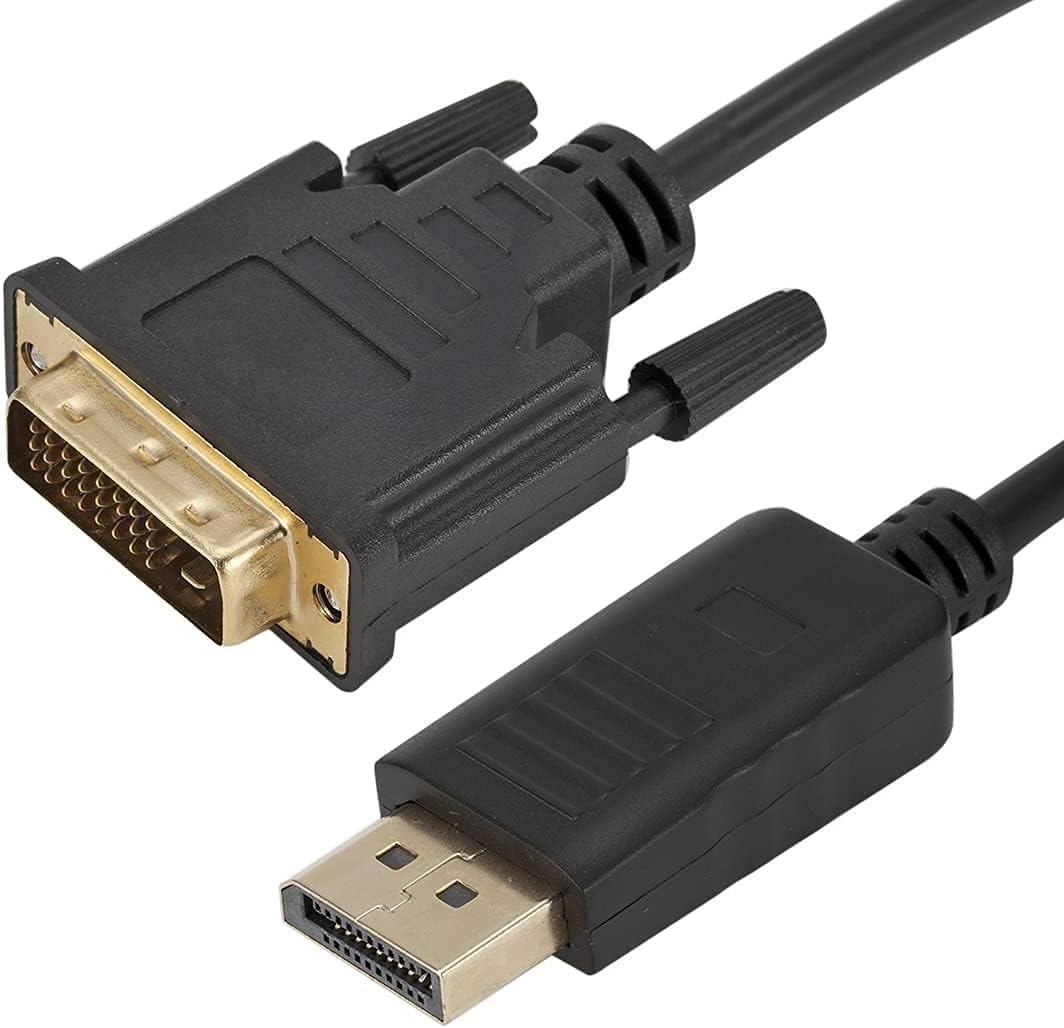 PremiumCord Adapterkabel DisplayPort auf DVI m/3 m, DP auf DVI 1.bis zu 1, 65Gbps, kompatibel mit Vi