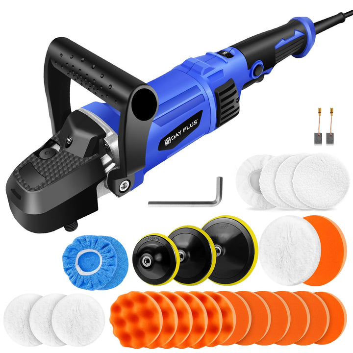 HSHa Poliermaschine, 1400W Auto Poliermaschine Set mit 150/180mm Polierteller, Poliermaschinen Set m