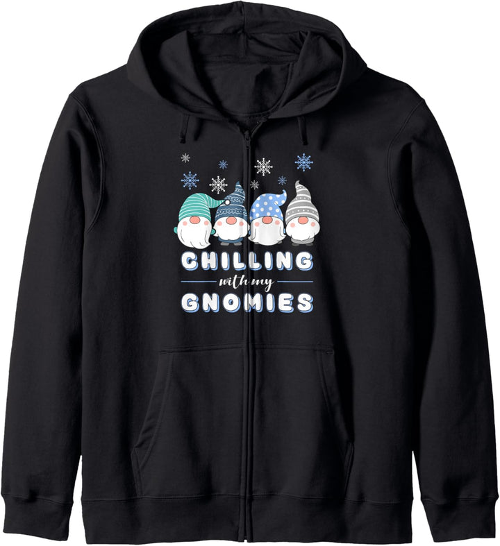Winter Gnome, Weihnachts-Wichtel mit lustigem Spruch Kapuzenjacke