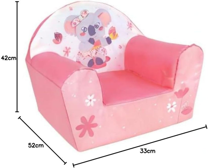 Fun House Kinder, 713278 Mimi Cally Koala Clubsessel, Herkunft Frankreich, Schaumstoff, Pink