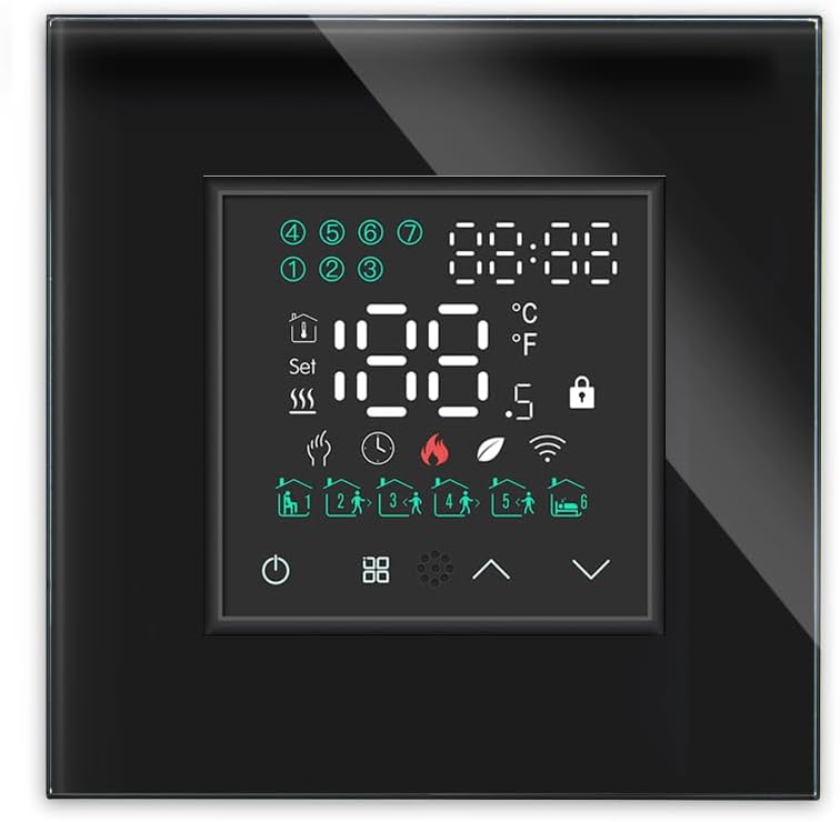 Luxus-Time WiFi Raumthermostat Heizungsthermostat Rahmen EXT. Sensor Thermostat Fussbodenheizung pro