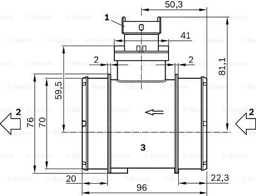 Bosch 0281006054 - Luftmassenmesser