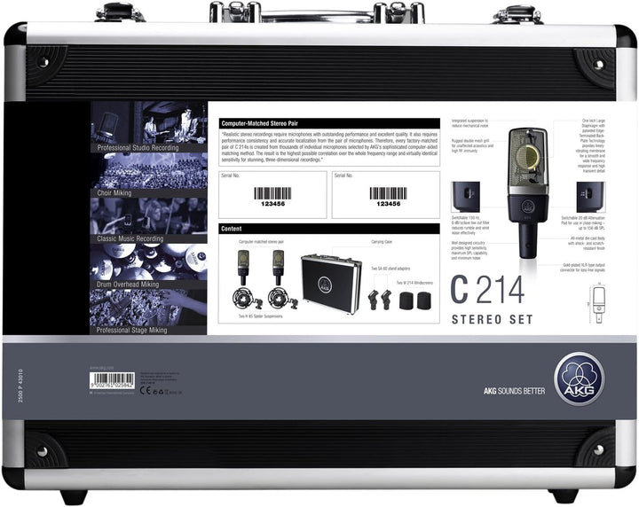 AKG AKGC214STEREO gematchtes Stereo Set C214 - Stereo Pair, C214 - Stereo Pair