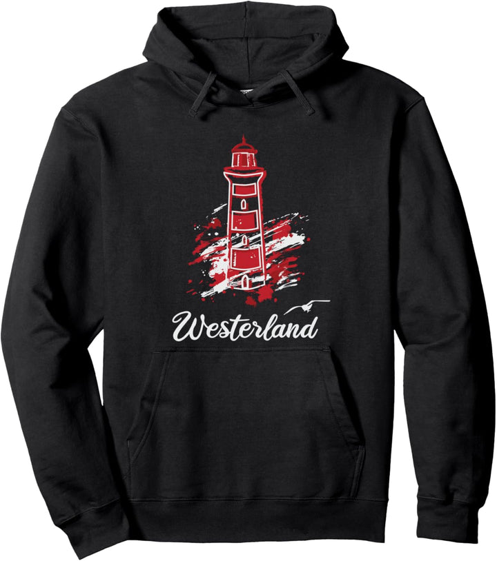 Leuchtturm Westerland Nordsee Insel Sylt Pullover Hoodie