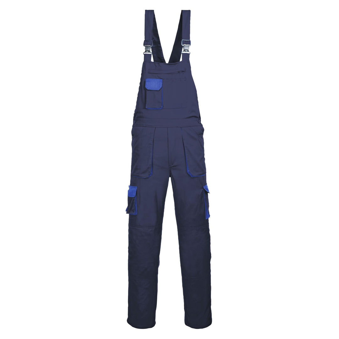 Portwest TX12 Herren Texo Kontrast Latzhose Arbeitslatzhose Marine XL, Marine XL