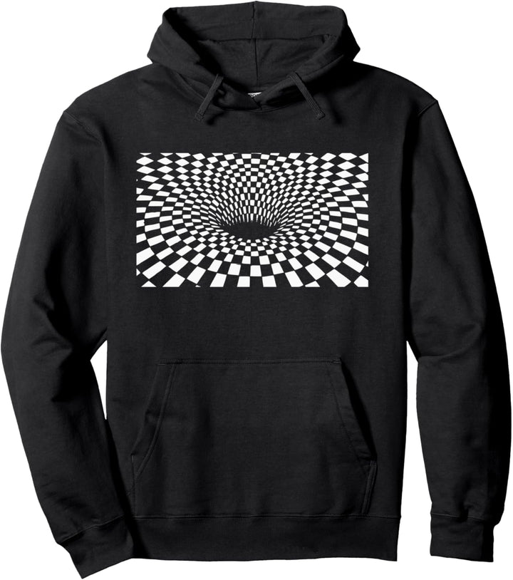 Optische Täuschung - 3D Loch Muster Pullover Hoodie