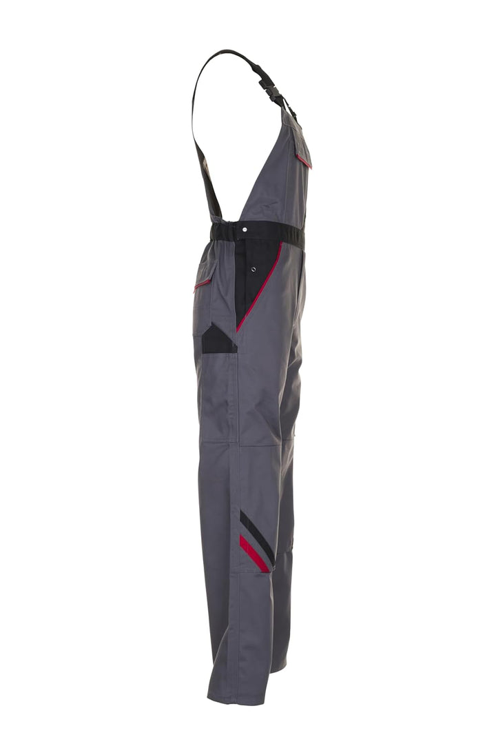 Planam Highline Herren Latzhose Schiefer schwarz rot Modell 2332 Grösse 30 schiefer/schwarz/rot 30,