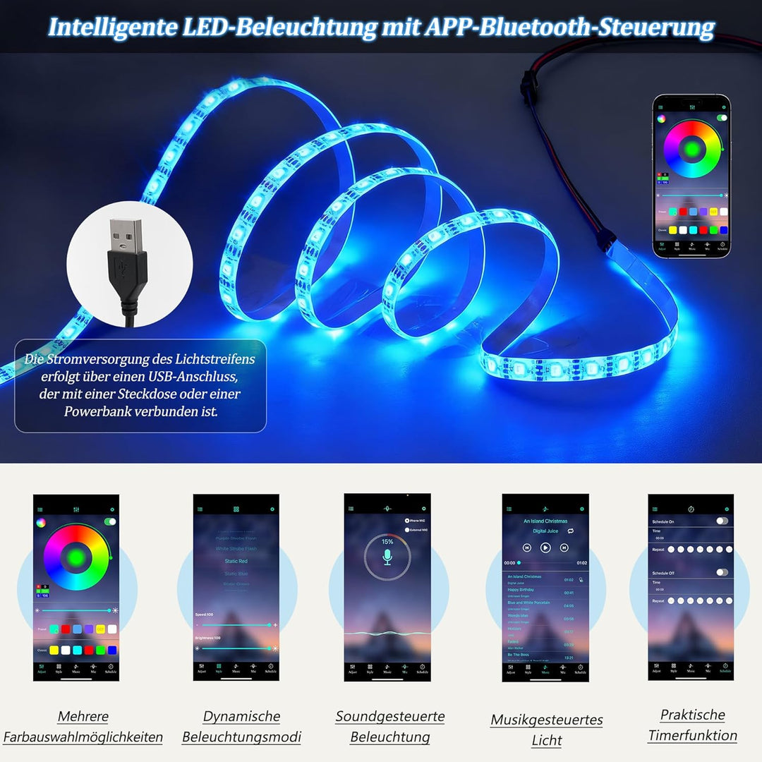 okwish Couchtisch Hochglanz,Sofatisch mit Zwei Schubladen und LED-Beleuchtung,Wohnzimmertisch,Quadra