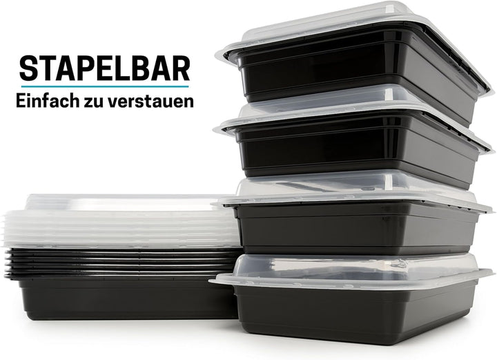 [10er Pack] 1-Fach Meal Prep Container Von Igluu - Essensbox, Lunchbox Mikrowellengeeignet, Spülmasc