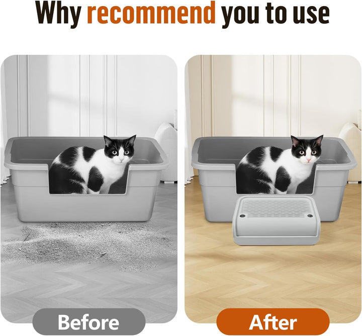Katzentoilette, Katzenrampe/Treppe/Katzenfänger mit Filterfunktion, leicht zu reinigen, Filterpedal