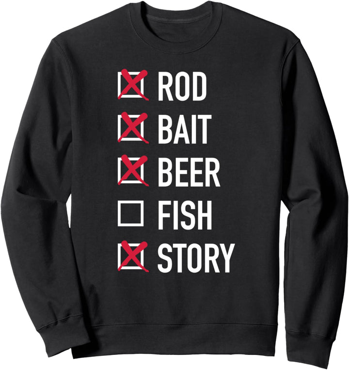 Angeln Checkliste Sweatshirt