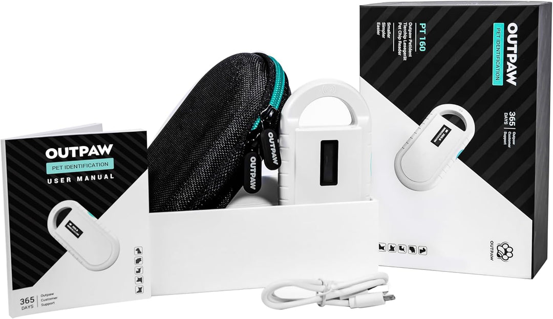 LBH Tierchip Lesegerät Chipleser für Tiere RFID Chip Microchip Tiere ISO Transponder zur, Chipleser