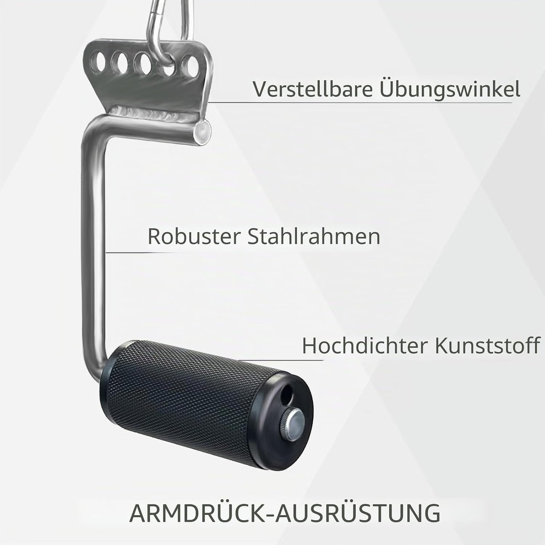 Arm-Wrestling-Griffe, dicke Armwresting-Trainingsgeräte, Lat-Pulldown-Aufsätze, D-Griff, V-Bar-Kabel