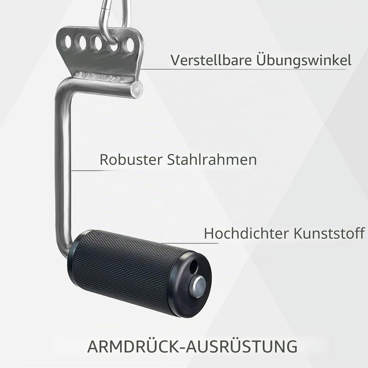 Arm-Wrestling-Griffe, dicke Armwresting-Trainingsgeräte, Lat-Pulldown-Aufsätze, D-Griff, V-Bar-Kabel