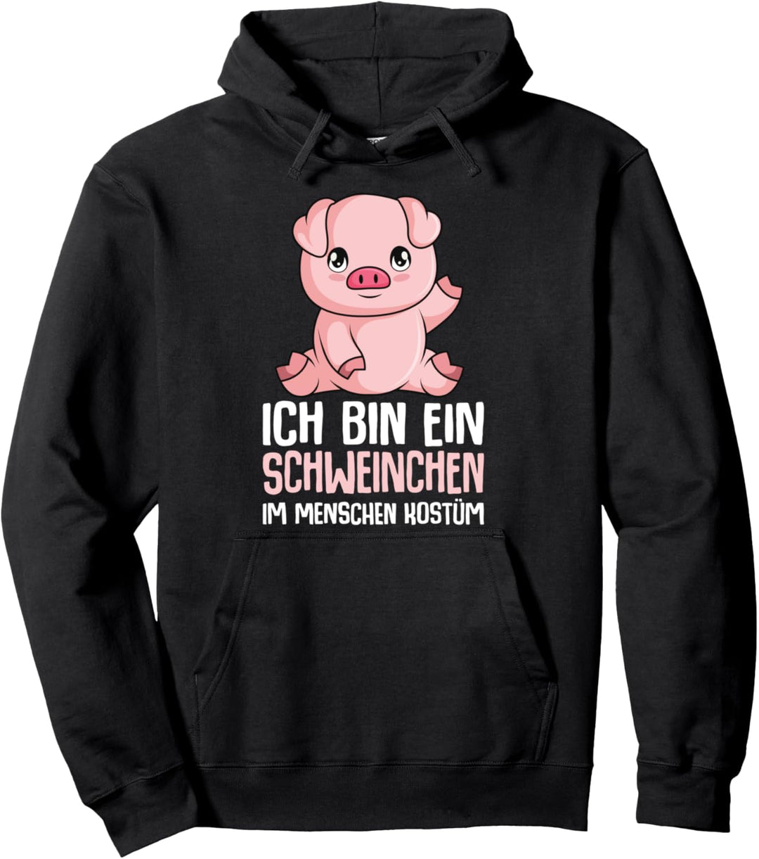 Schwein Schweinchen Mädchen Jungen Kinder Schweine Pullover Hoodie