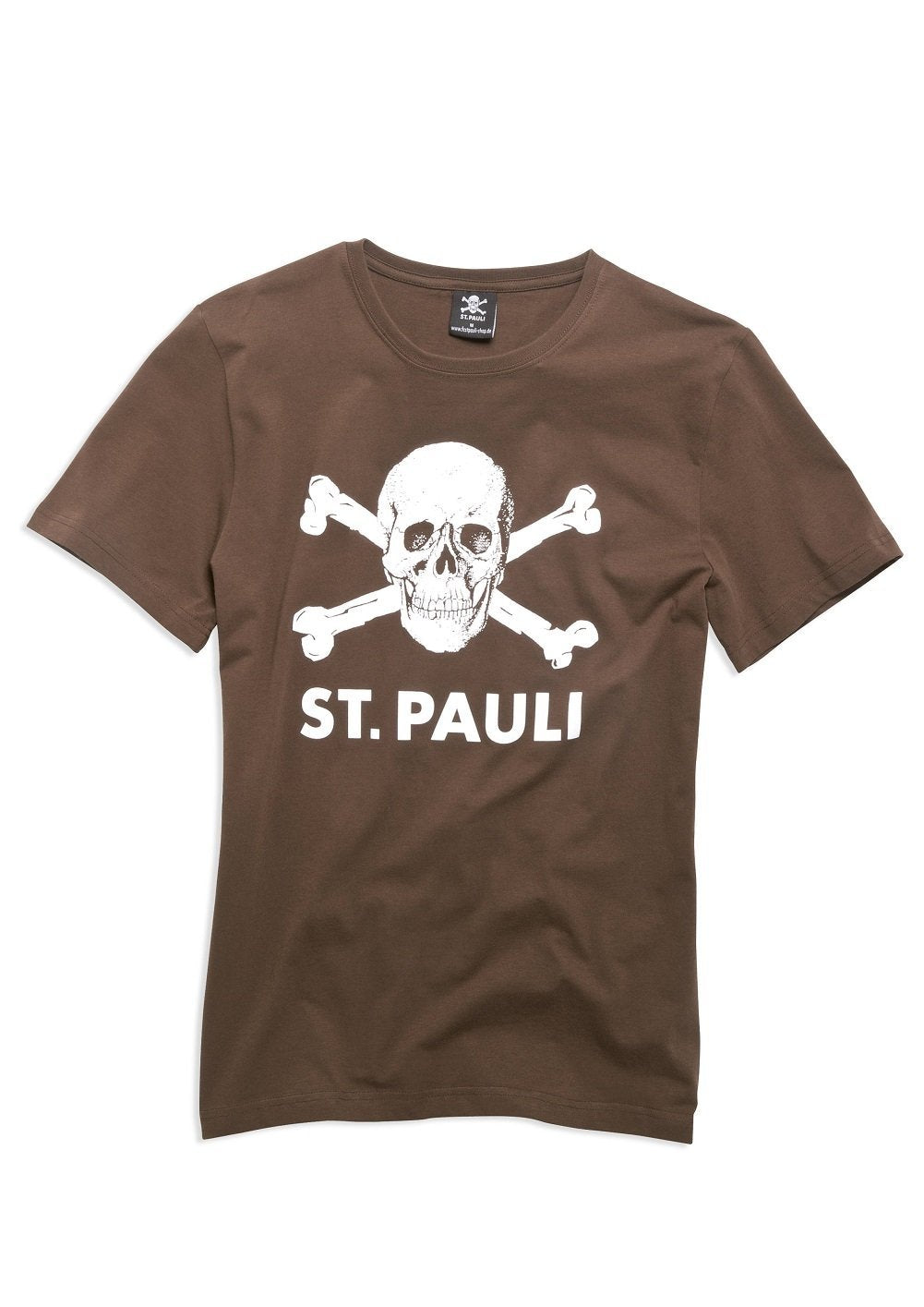 FC St. Pauli Totenkopf I T-Shirt (braun, L)