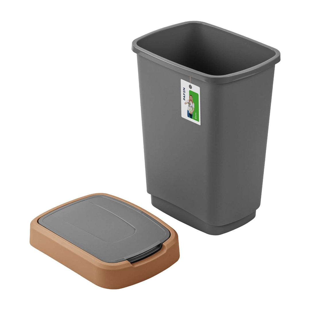 PAFEN 4x Mülleimer SET Mülltrennung 25L - 41 x 30 x 61,5cm - Abfallbehälter Mülltonne mit Spezialkla
