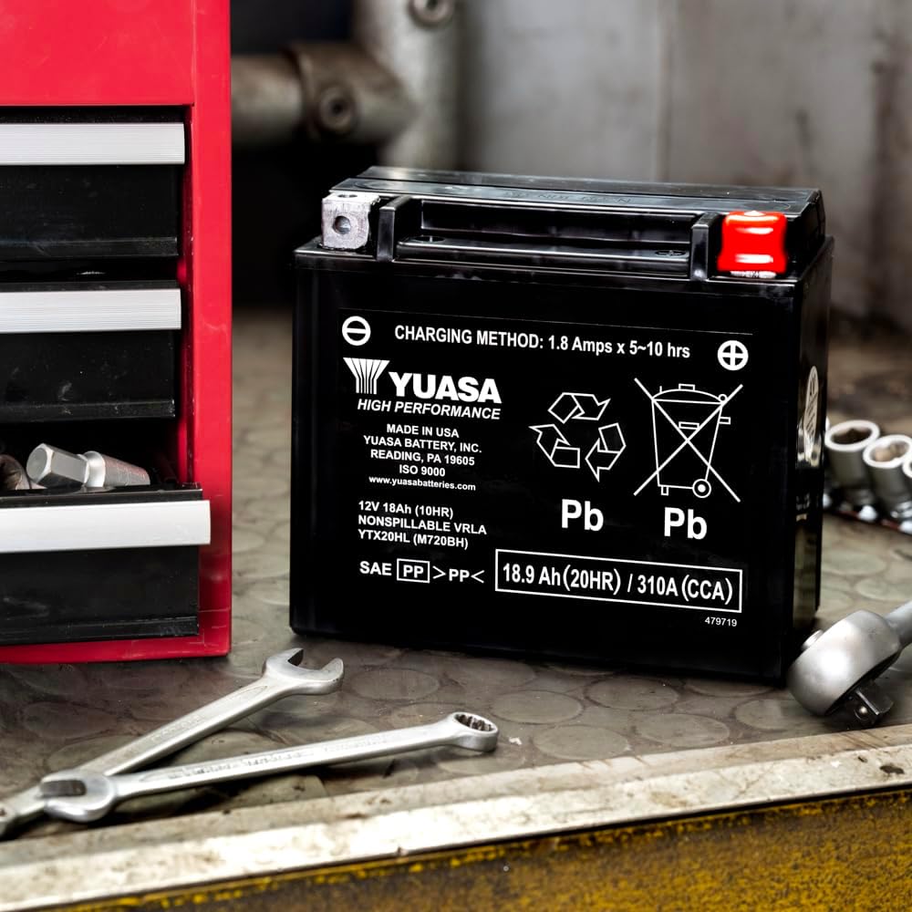 Yuasa YTX20HL-BS (WC) Hochleistungsbatterie, wartungsfrei