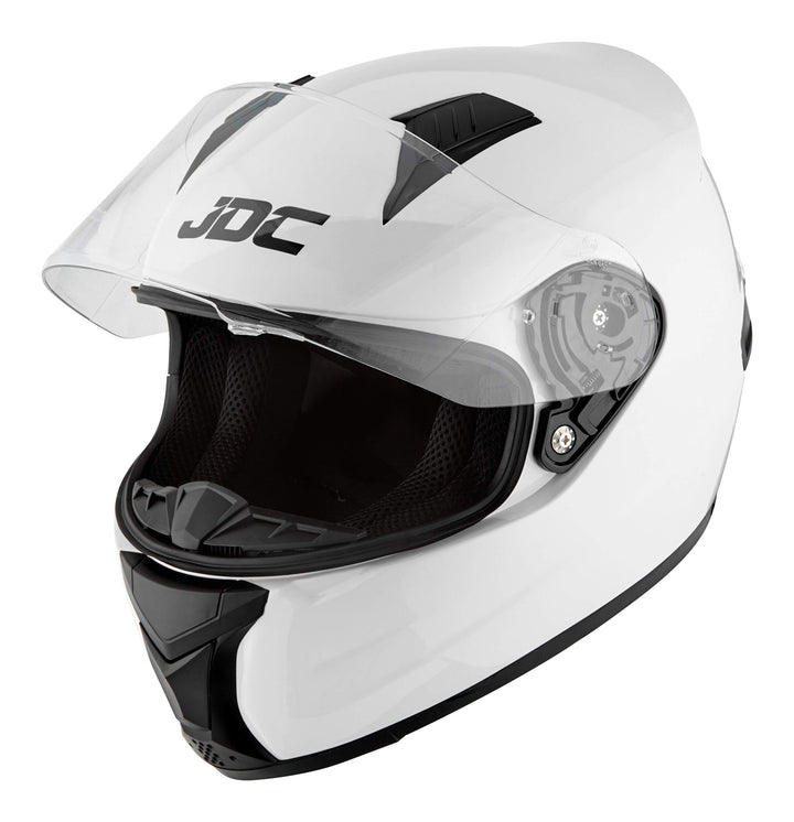 JDC volles Gesicht Motorrad Helm - Prism S Weiss, S Weiss