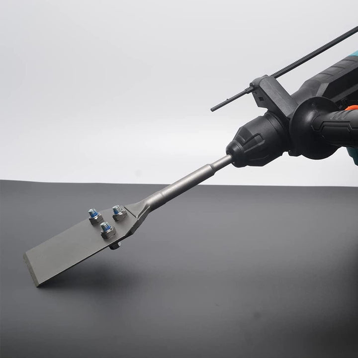 RANSENERS Spachtelmeissel SDS-Plus 250x100 mm, Bodenschaber für Abziehen von Fussbodenkleber, Teppic