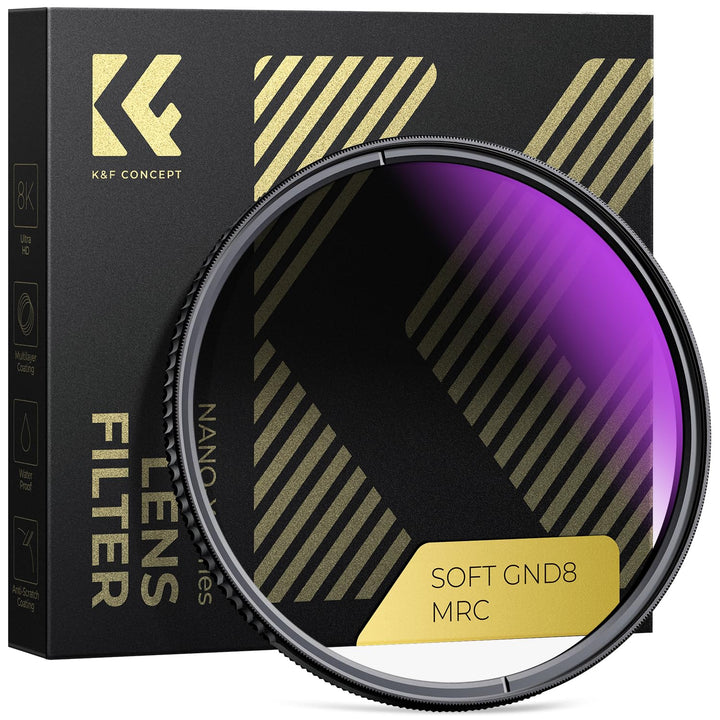 K&amp;F Concept Nano-X 77mm Soft GND8 Verlaufsfilter ND0,9(3 Stops,12,5%) Grauverlaufsfilter GND8 Filter