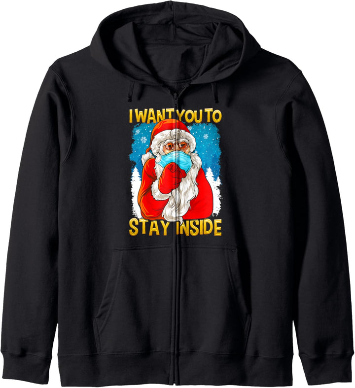 Ich will dass du drinnen bleibst - Befehl vom Weihnachtsmann Kapuzenjacke