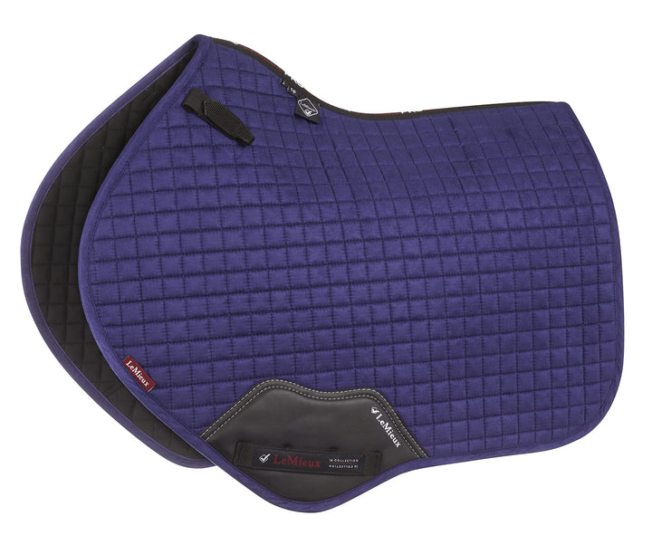 LeMieux Prosport Cotton Close Contact Square Schabracke S/M Tintenblaues Wildleder, quadratisch, S/M
