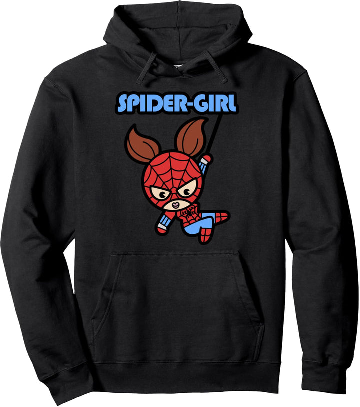 Marvel Spider-Girl Swinging Cute Kawaii Pullover Hoodie
