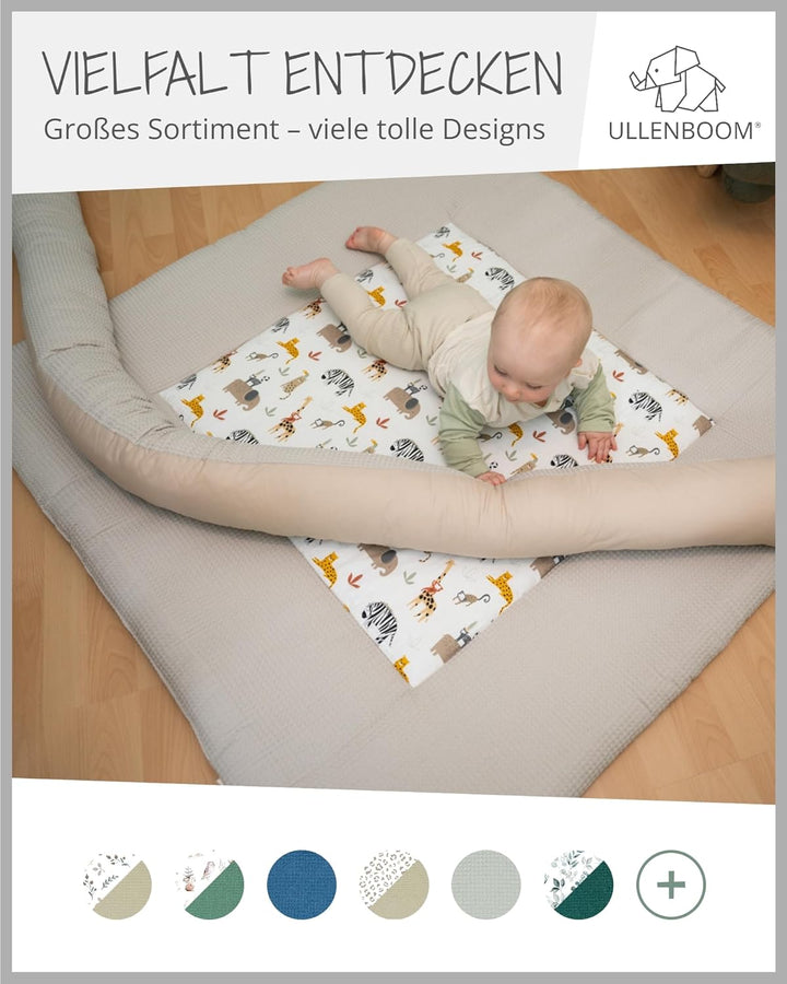 ULLENBOOM Windeltasche für unterwegs, Sand Savanne, Made in EU - Wickeltasche für bis zu 3 Windeln,
