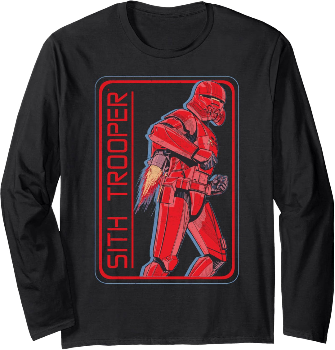 Star Wars: The Rise Of Skywalker Sith Trooper Retro Portrait Langarmshirt