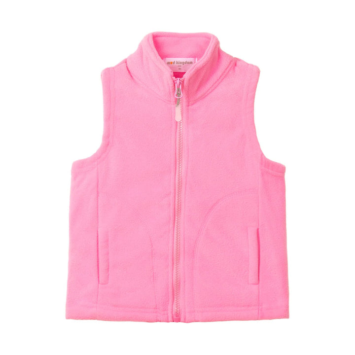 Mud Kingdom Jungen Weste Fleece Einfarbig 5 Jahre Rosa, 5 Jahre Rosa