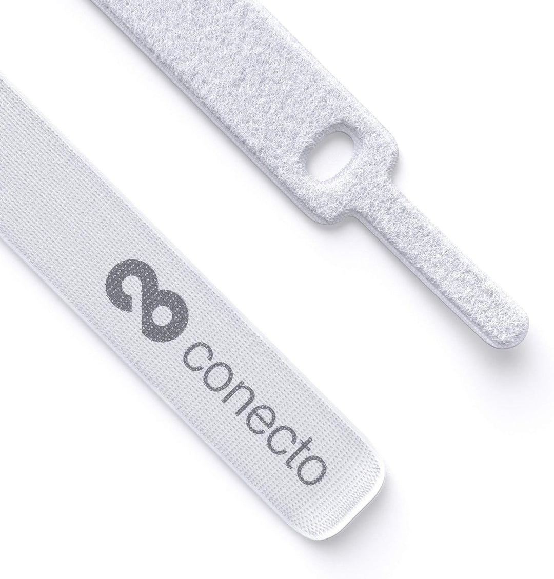conecto Klett Kabelbinder 15cm Klettband mit Loop - Kabelmanagement Kabelorganizer Klettkabelbinder