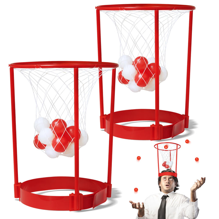 Novelty Place Head Basketballkorb Party-Spielset für Kinder und Erwachsene - Verstellbares Basketbal