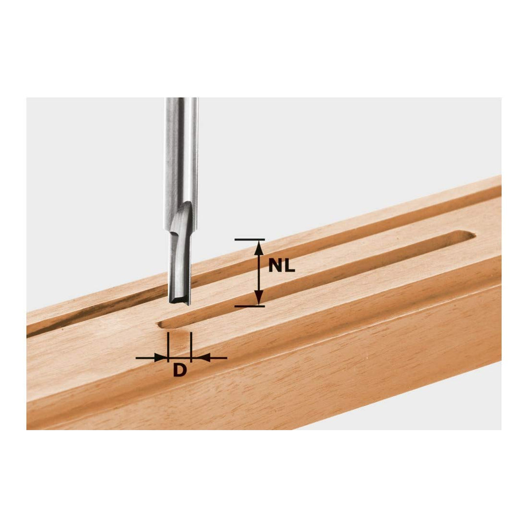 Festool Nutfräser HW S8 D4/10 4 x 10 mm VHW, 4 x 10 mm VHW