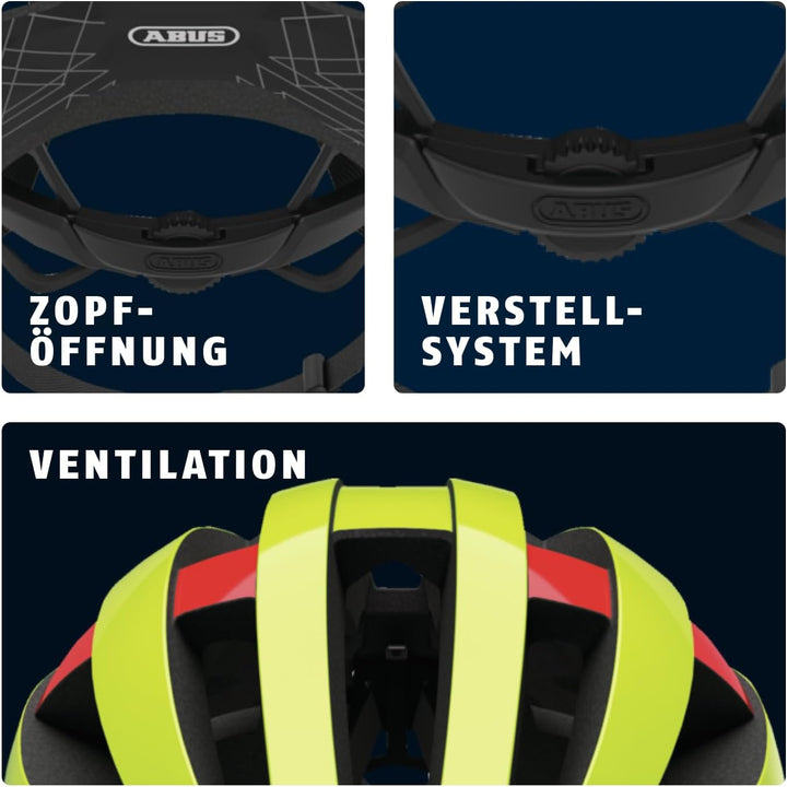 ABUS Rennradhelm Viantor - Sportlicher Fahrradhelm für Einsteiger - für Damen und Herren M (52-58 cm