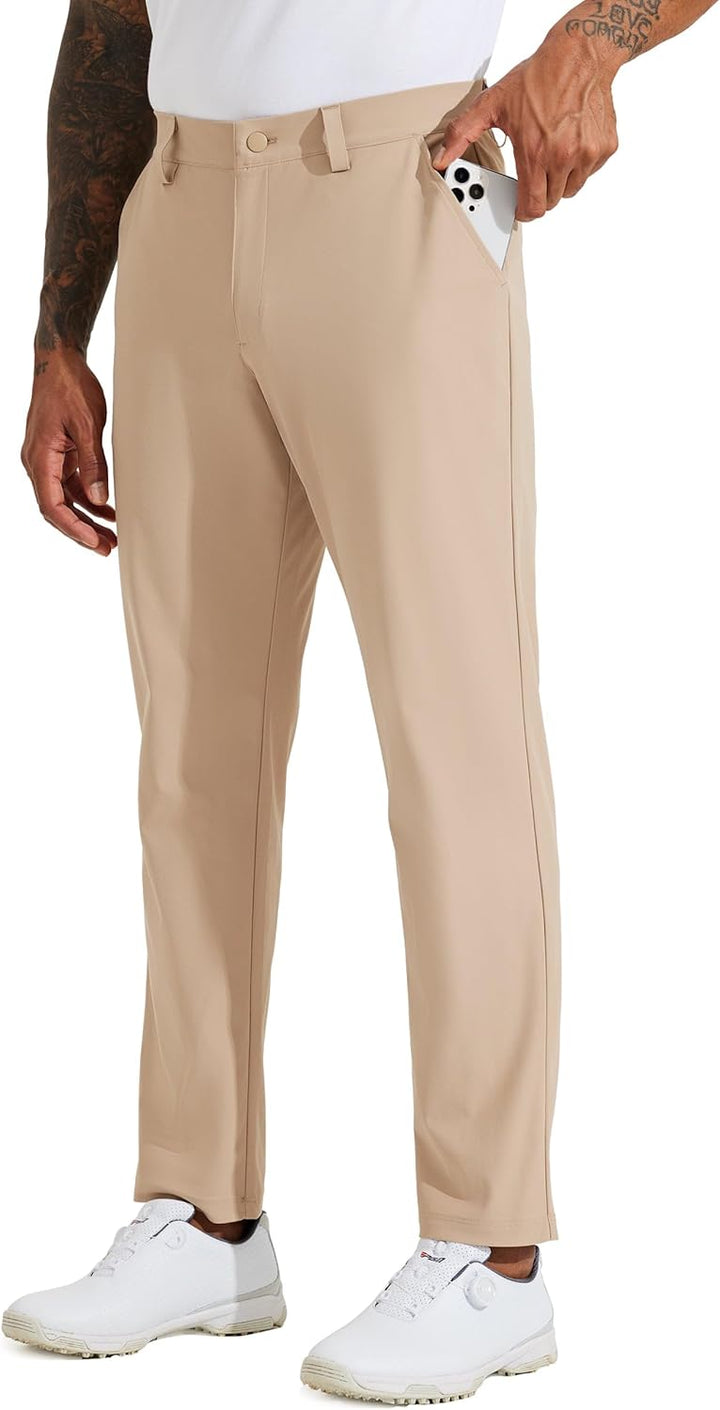 WILLIT Herren Golfhose Stretch Kleid Hose Slim Fit Schnelltrockner Casual Arbeitshose Stretchhose La