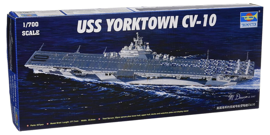 Trumpeter 05729 Modellbausatz Flugzeugträger USS Yorktown CV-10