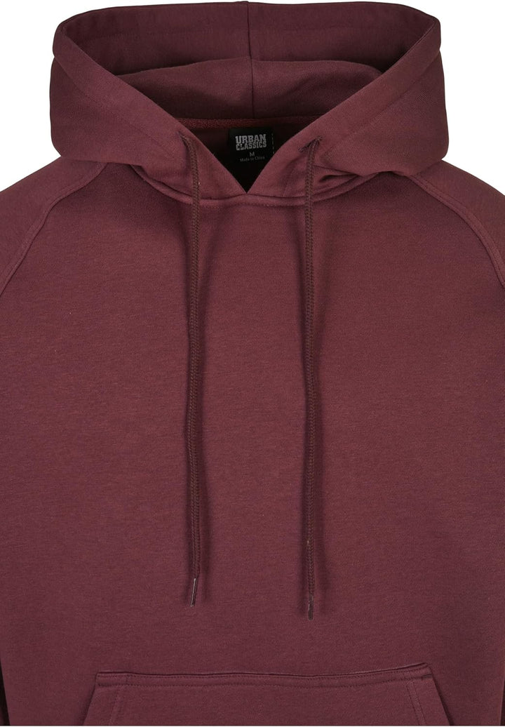 Urban Classics Herren Blank Hoody Kapuzenpullover S Cherry, S Cherry