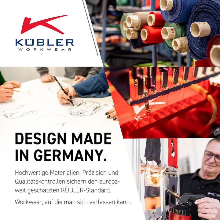 KÜBLER Workwear KÜBLER ACTIVIQ Arbeitshose Kornblumenblau/schwarz Kornblumenblau/Schwarz 58, Kornblu