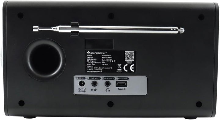 Soundmaster DAB900 Digitalradio mit DAB+ &amp; UKW/FM, Bluetooth, Radiowecker, grosses Farbdisplay, Farb
