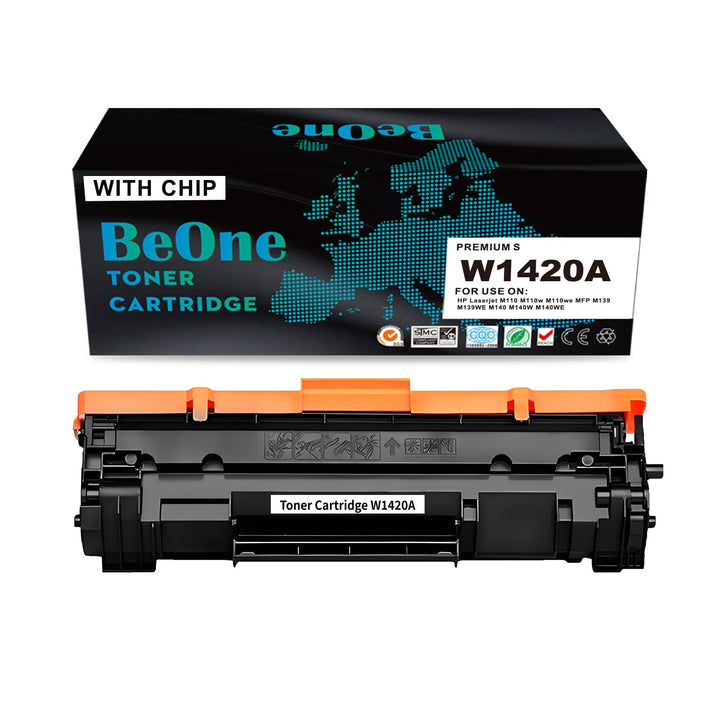 BeOne 1x Kompatibel für 142A W1420A W1420X 142X Tonerkartusche Kompatibel für Drucker HP LaserJet M1