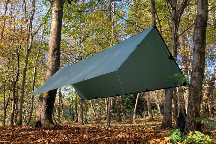 DD Tarp XL - Regendach Zelt Plane olivgrün