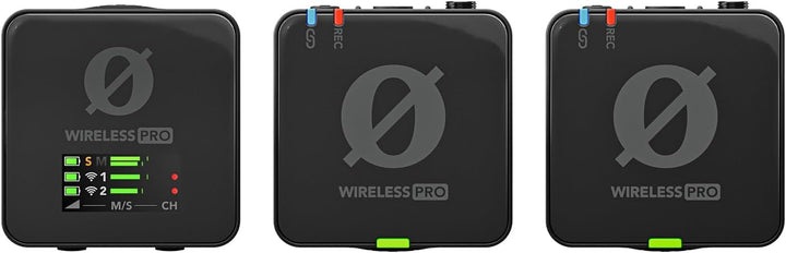 Rode Wireless Pro Mikrofon-Set mit Interview GO Handadapter und keepdrum Fell-Windschutz Schwarz