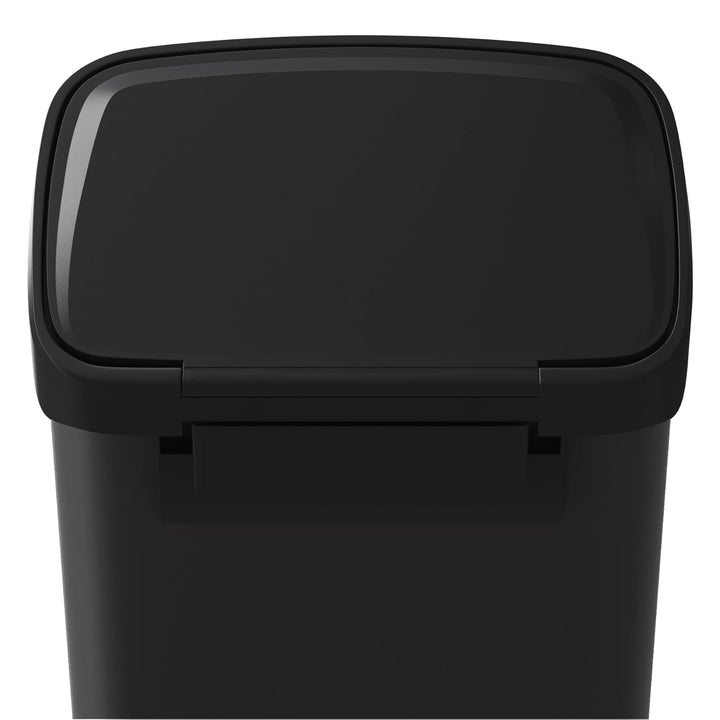GarveeHome 50L Metall Mülleimer mit Deckel, grosser Tretmülleimer, Mülleimer Küche, rostfrei, mit Be