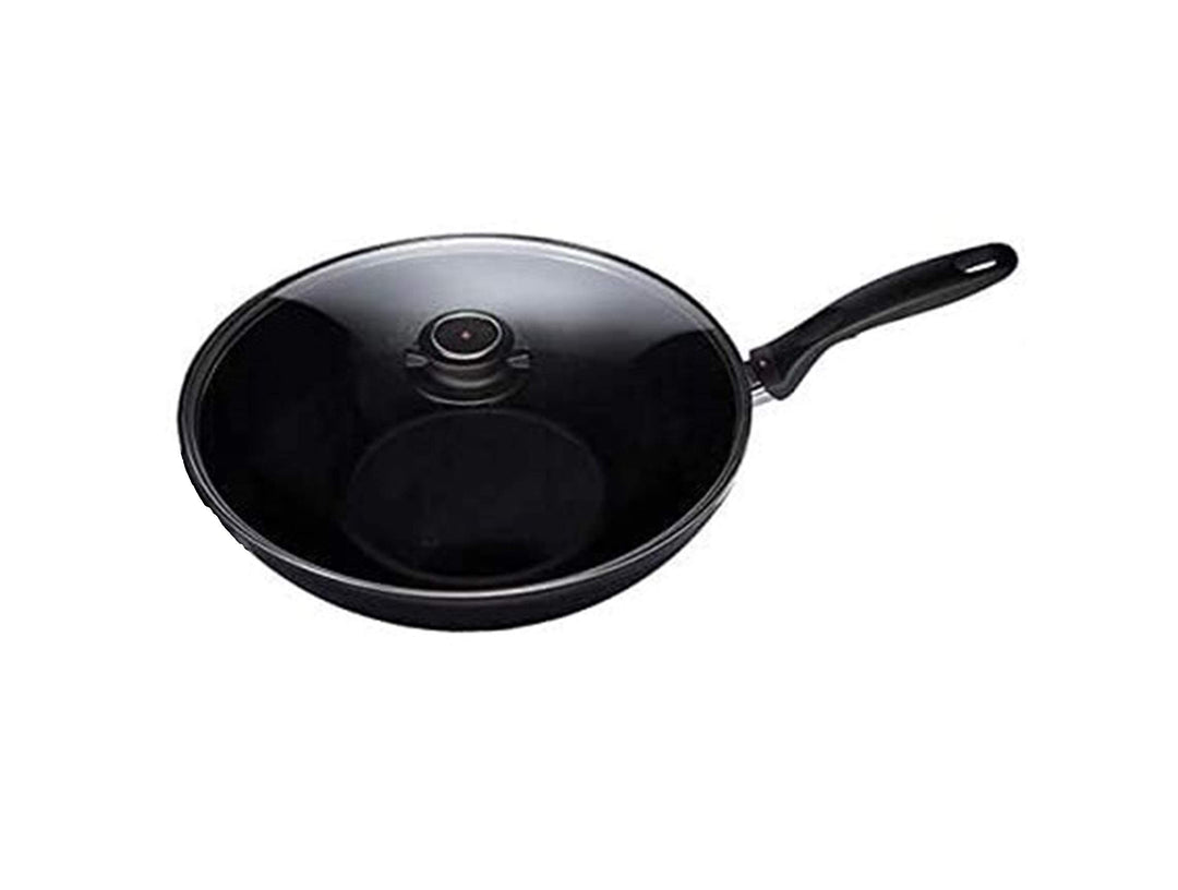 Swiss Diamond XD Induktion Wok mit Deckel und Tempura-Rack, 28 cm