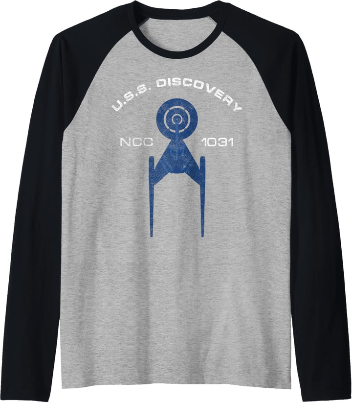 Star Trek Discovery U.S.S Discovery Text Raglan